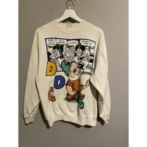 Vintage Snow White Doc Sweatshirt Crewneck Pullover 90s Disney‎